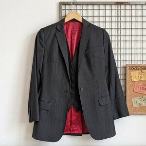 Vintage Dolce & Gabbana Wool Blazer and Vest Set 42 or US 6